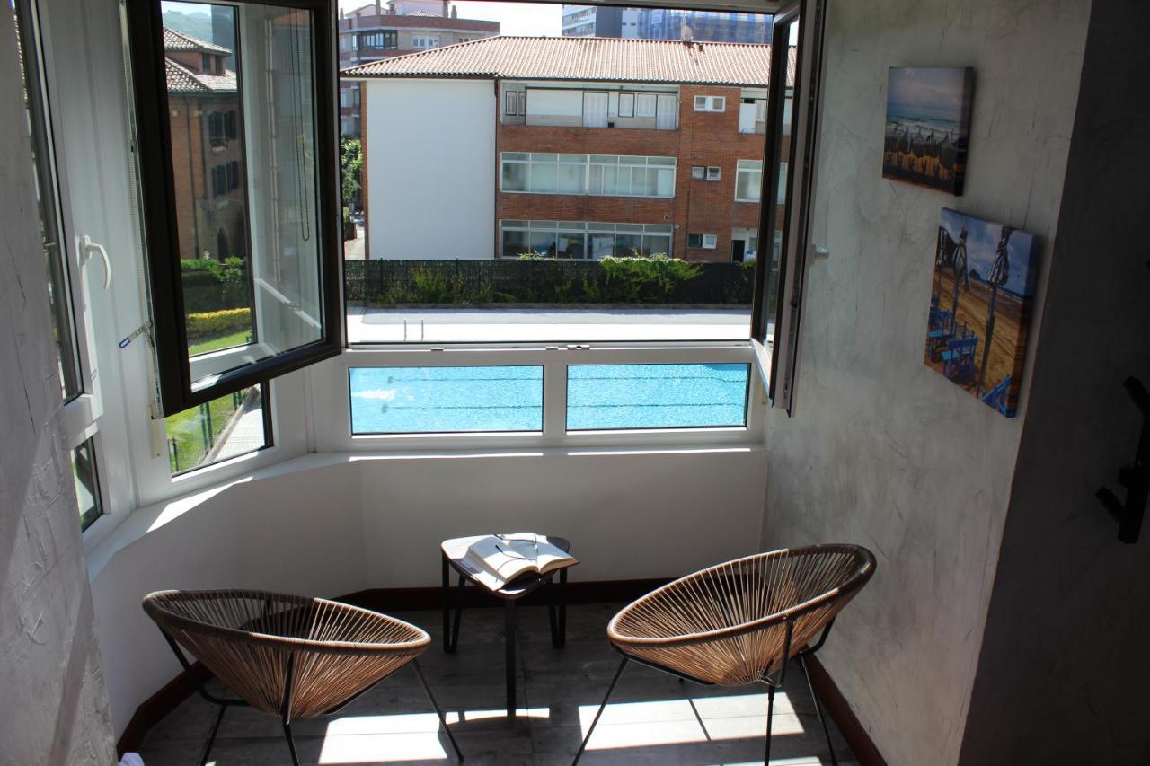 Apartamentos Zarautz Playa, Con Piscina Y Garaje Ngoại thất bức ảnh