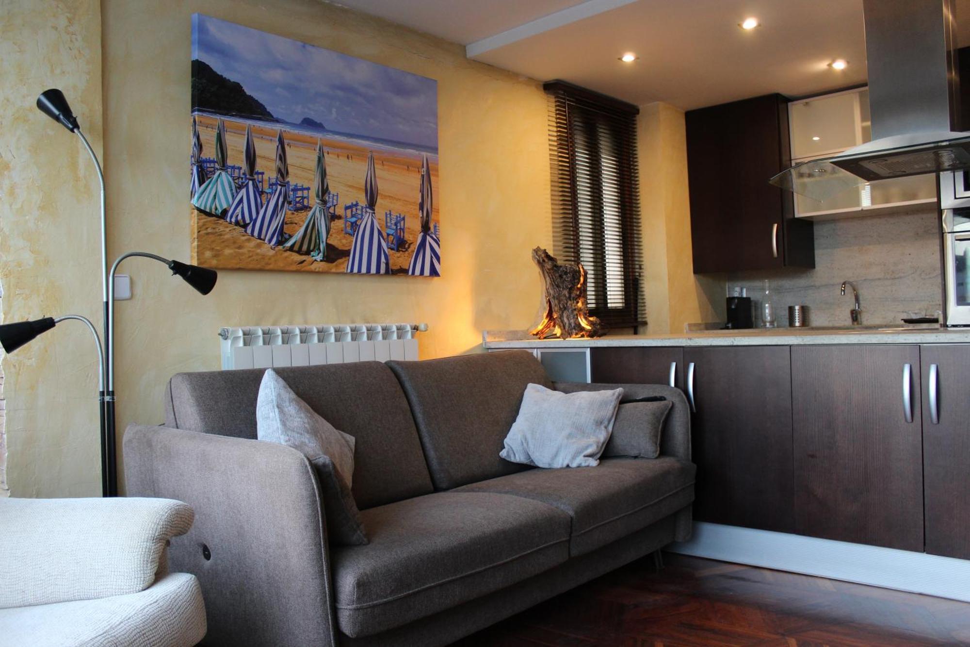 Apartamentos Zarautz Playa, Con Piscina Y Garaje Ngoại thất bức ảnh