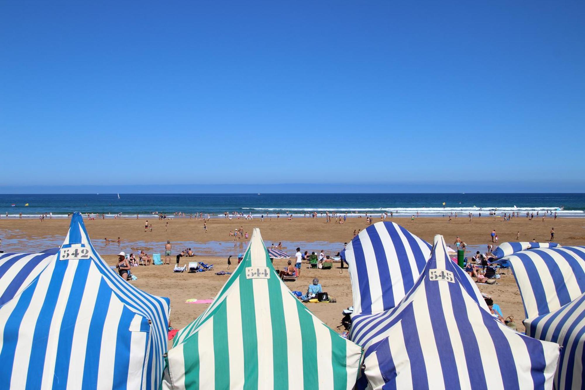 Apartamentos Zarautz Playa, Con Piscina Y Garaje Ngoại thất bức ảnh